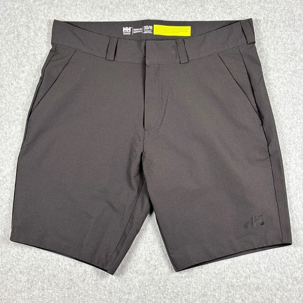Helly Hansen Mens 30 Regular Grey Hiking Performance Shorts UPF 50 Ripstop HH